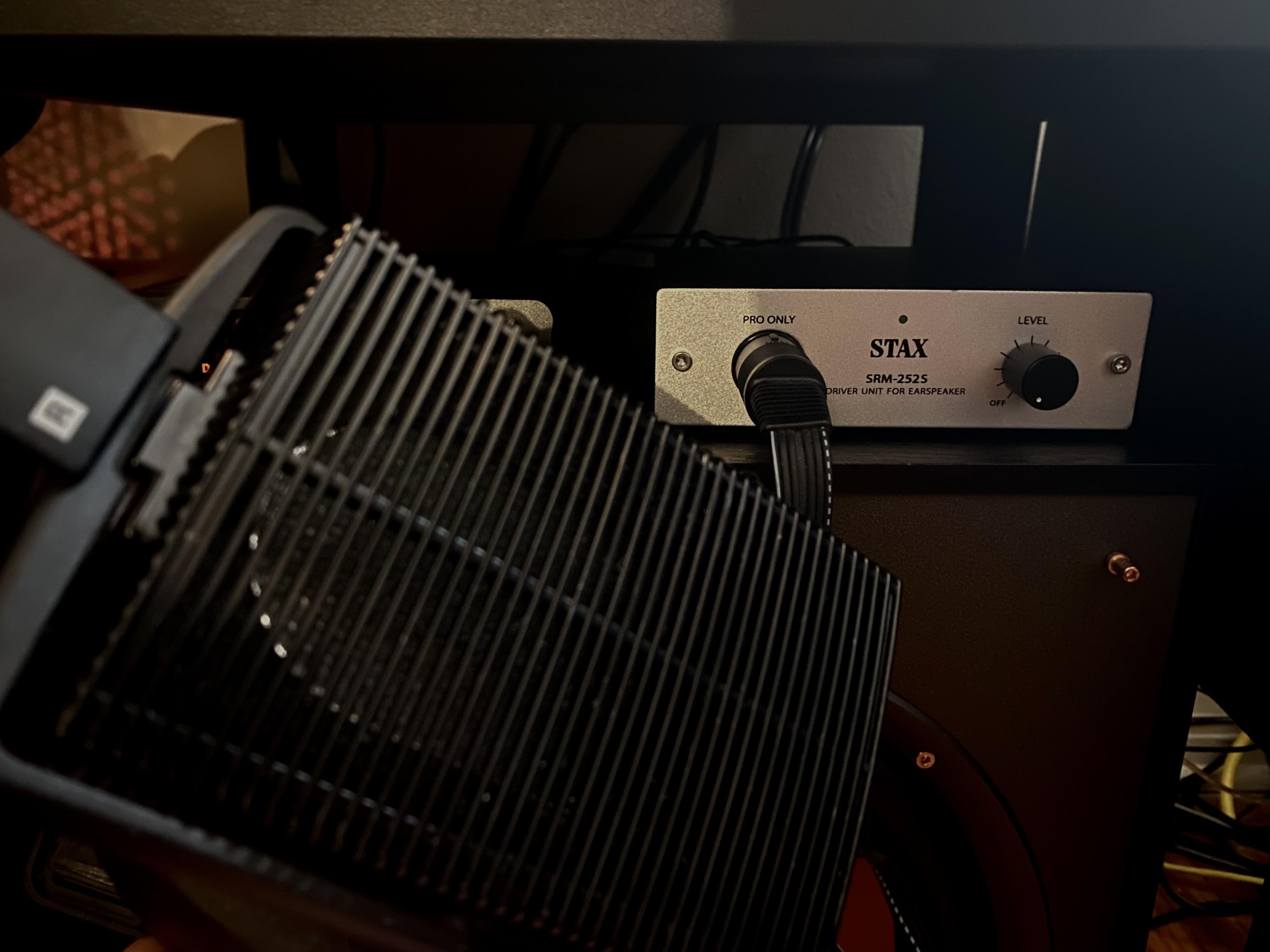 Got these for 250 on eBay. So far, I'm impressed. (Stax SR-207 ...